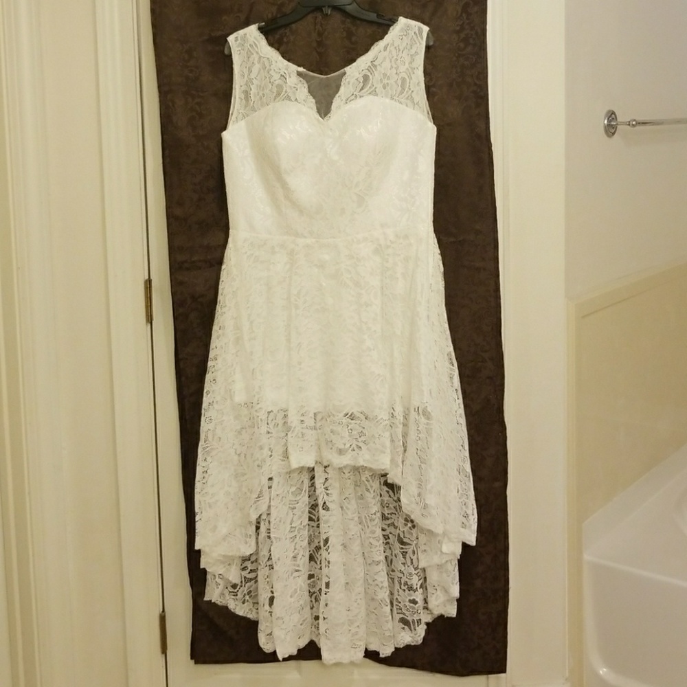 Vintage Handmade Hi-Lo Wedding Dress - Never Worn